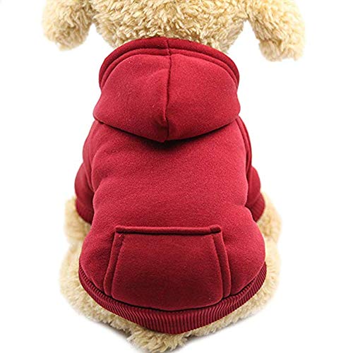 Idepet Perro Gato Sudadera con Capucha Mascota Cálido Abrigo de Invierno Ropa...