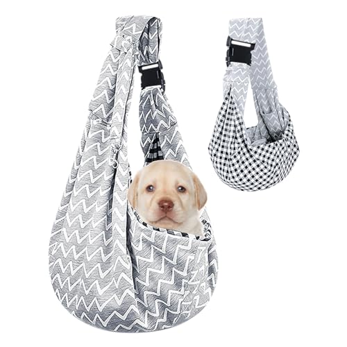 Lvjkes Bolso Perro pequeño, Plegable, Bolso para Perros pequeños Ajustable de...