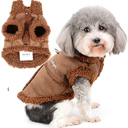 Zunea Abrigo de Invierno para Perros Pequeños Chaqueta de Forro Polar para...