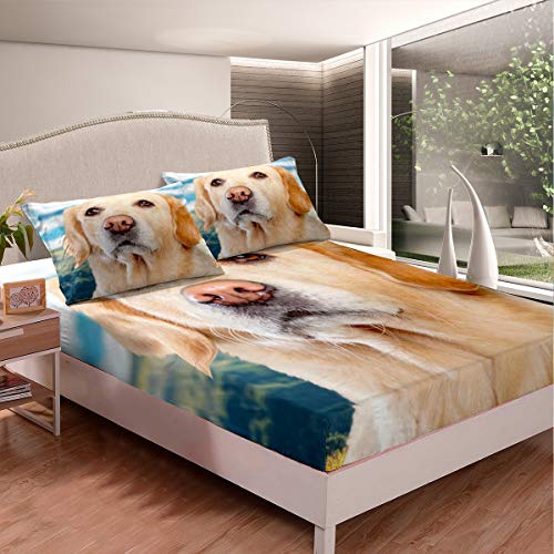 Juego de sábanas con Estampado de Perro con diseño de Animales, para niños,...