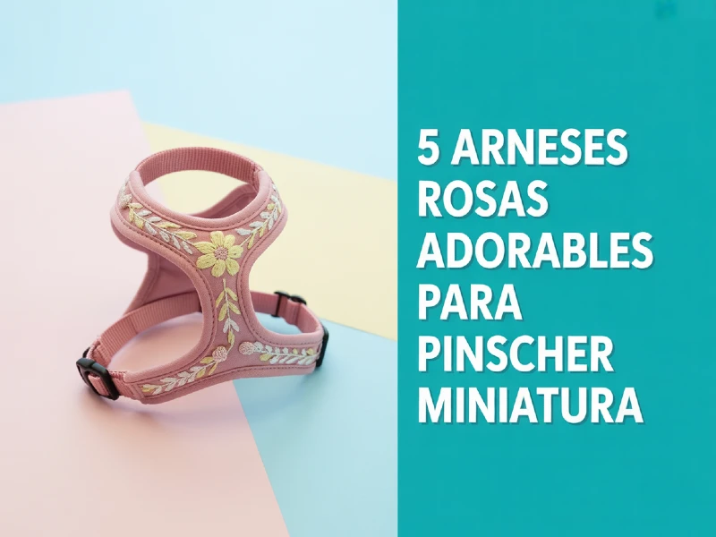 5 ARNESES ROSAS PARA PINCHER MINIATURA