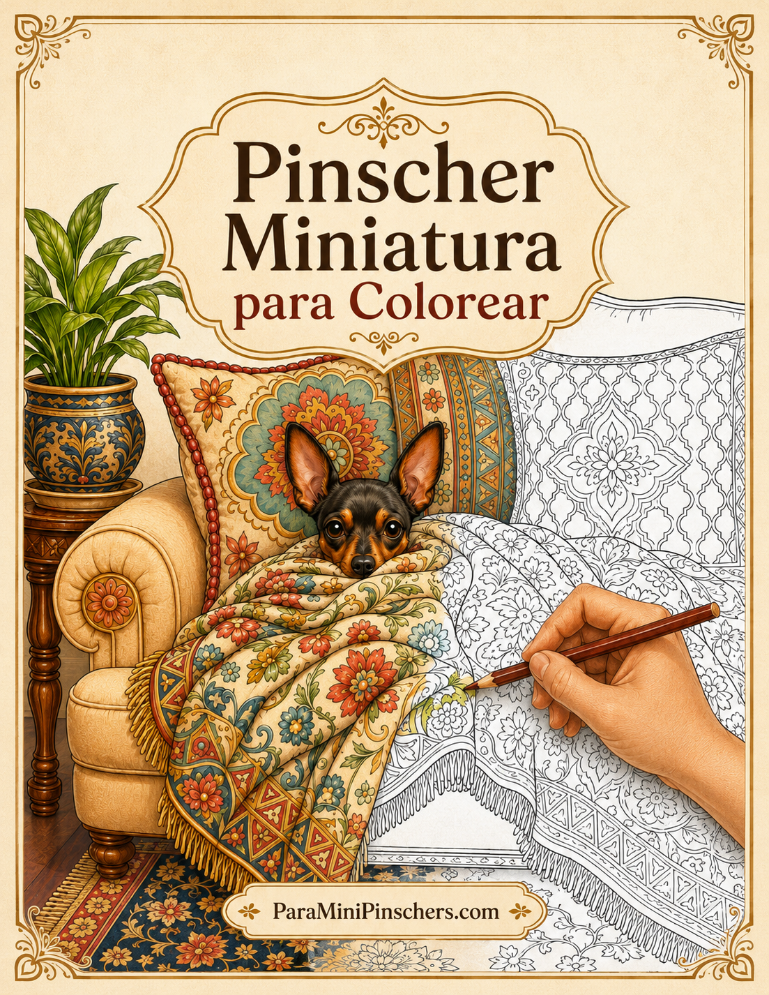 dibujos pinscher miniatura para pintar